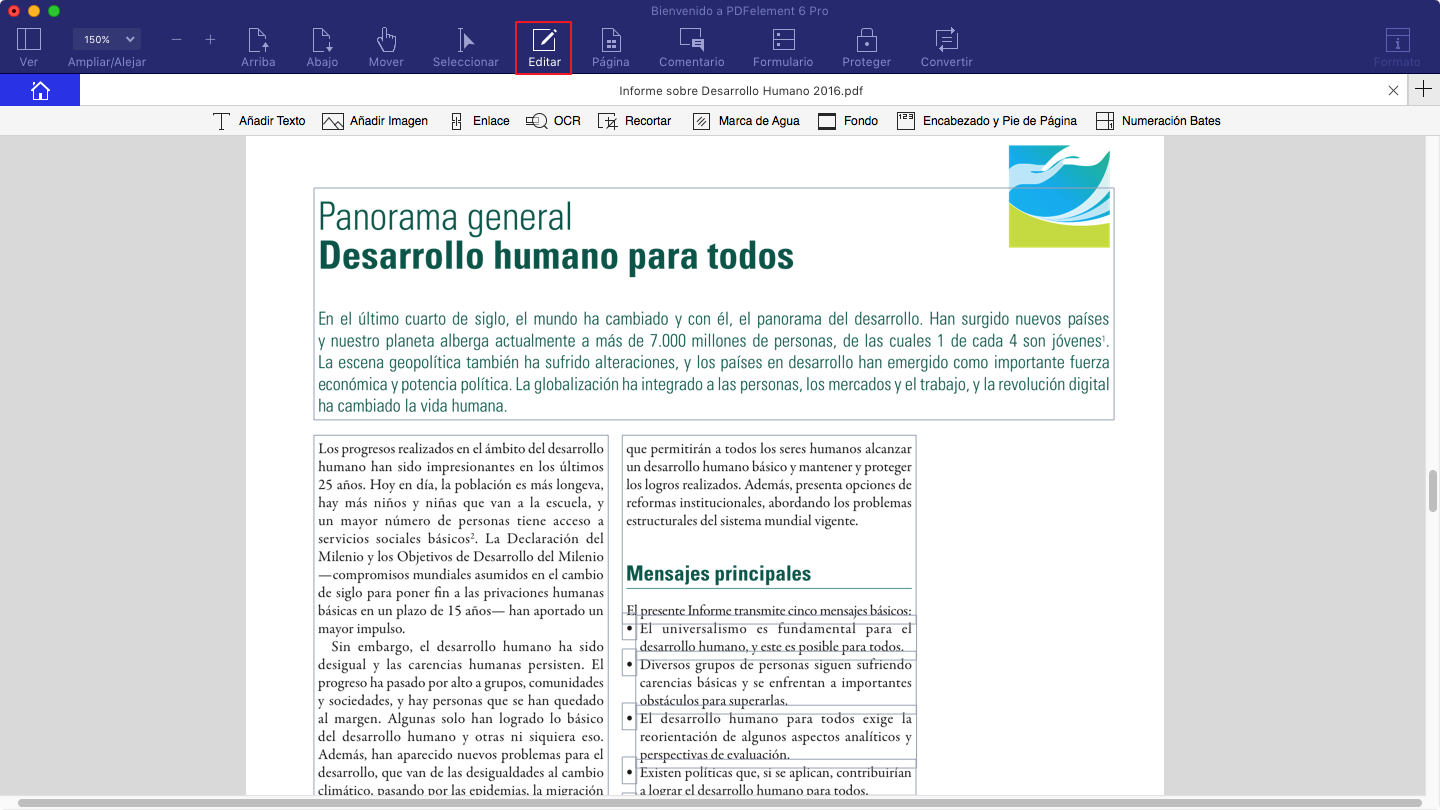 Editar archivos PDF