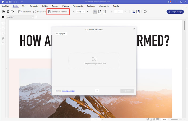 combinar archivos pdf en uno mac
