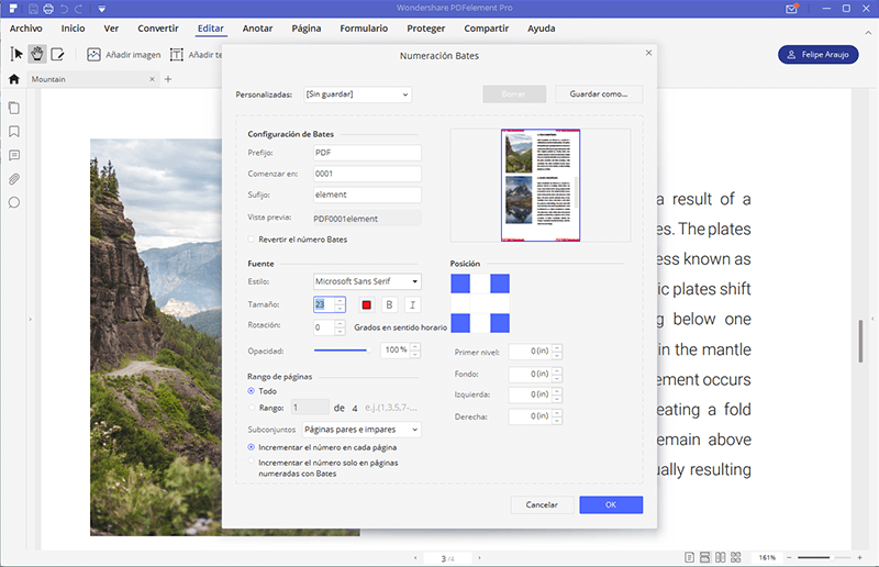 ¿Cómo Añadir Numeración Bates a PDFs?