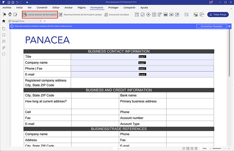 pdf a formulario web form convertidor