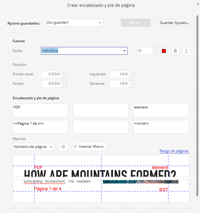 pdf encabezado y pie