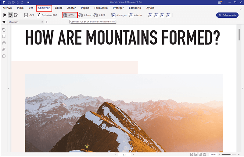 convertir pdf a word