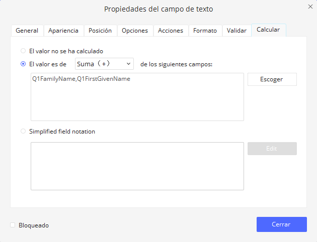 field calculation