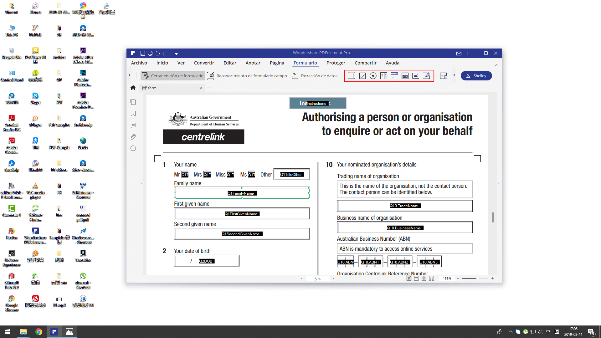 convertir PDF en un formulario