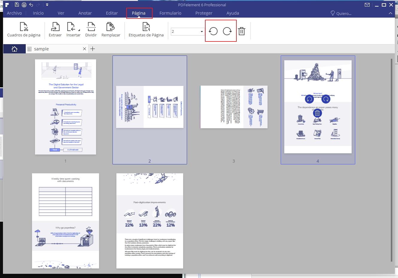 girar documento word