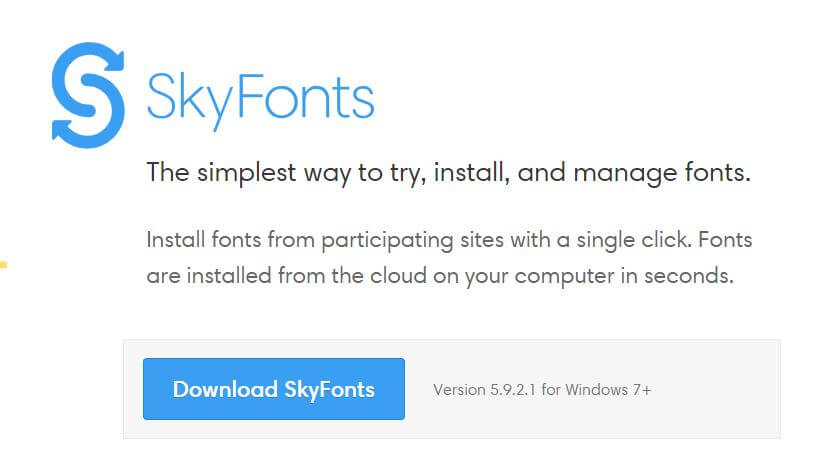 skyfonts descargar formatos de letras
