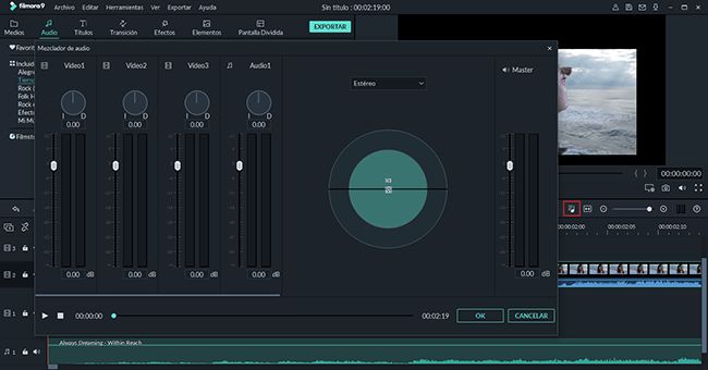 Mix audio track to improve sound quality