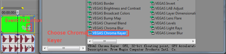 Vegas Chroma Keyer 
