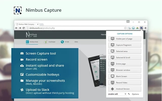 Nimbus ScreenShot and Screencast 