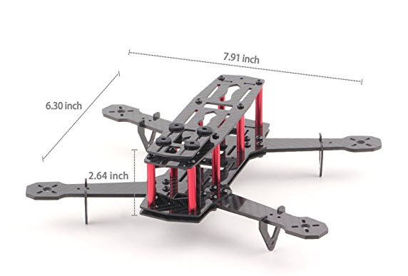 yks mini c250 quadcopter frame kit