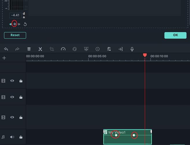   Filmora9 para la edición de audio de Mac