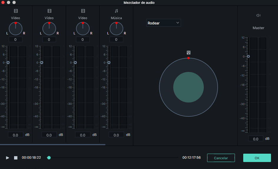   Filmora Mac  Audio Mixer 