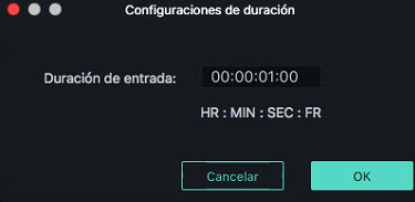 adjust duration in Filmora Mac