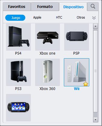 choose Wii as the format