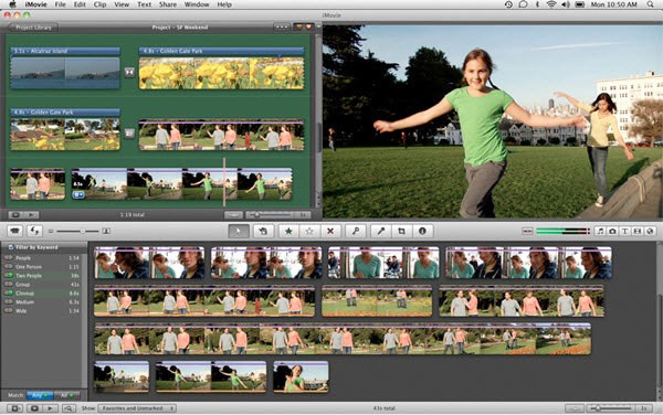 iMovie programa gratuito de edición de video para mac
